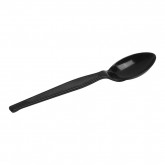Dixie Individually Wrapped Heavyweight Polystyrene Teaspoons - Black, 1000 count